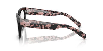 Das Bild zeigt die Bügel die Prada A03V in Schwarz.